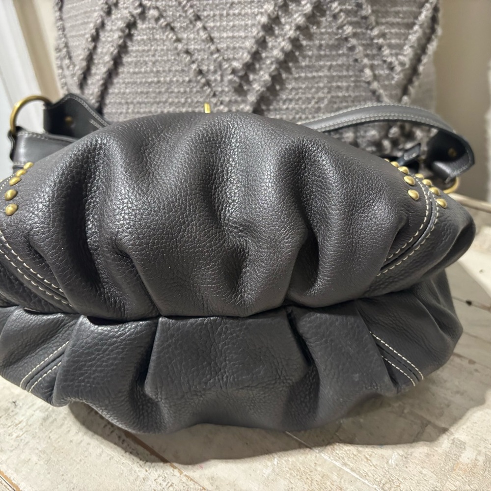 ❤️Y2K Avorio Studded Italian Leather Hobo Bag - Picture 4 of 8